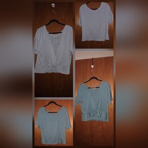 Emery Rose Gray Women's Tops